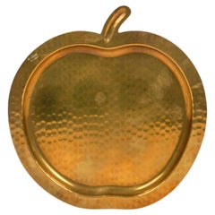 Vintage Vide-Poche or Centerpiece Brass Apple-Shaped by Renzo Cassetti, Italy 1960s