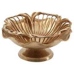 Vide Poche or Fruit Basket in Brass, France 1950, Gold Color