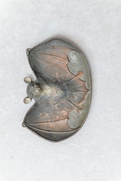 Vide Poche, or Tray w/ Figure of a Bat, Signed B&H, Bradley &Hubbard, circa 1890