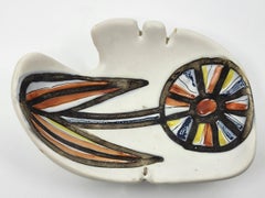 Vide Poche Roger Capron en céramique Francaise Vallauris Costa Azul 1950