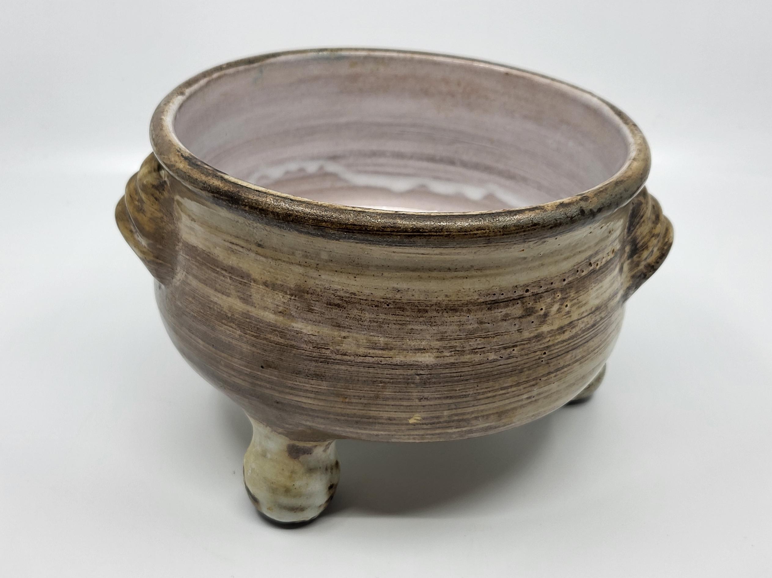Vide poche tripode Jacques Pouchain Atelier Dieulefit, céramique Francaise 1960 Provincial francés en venta