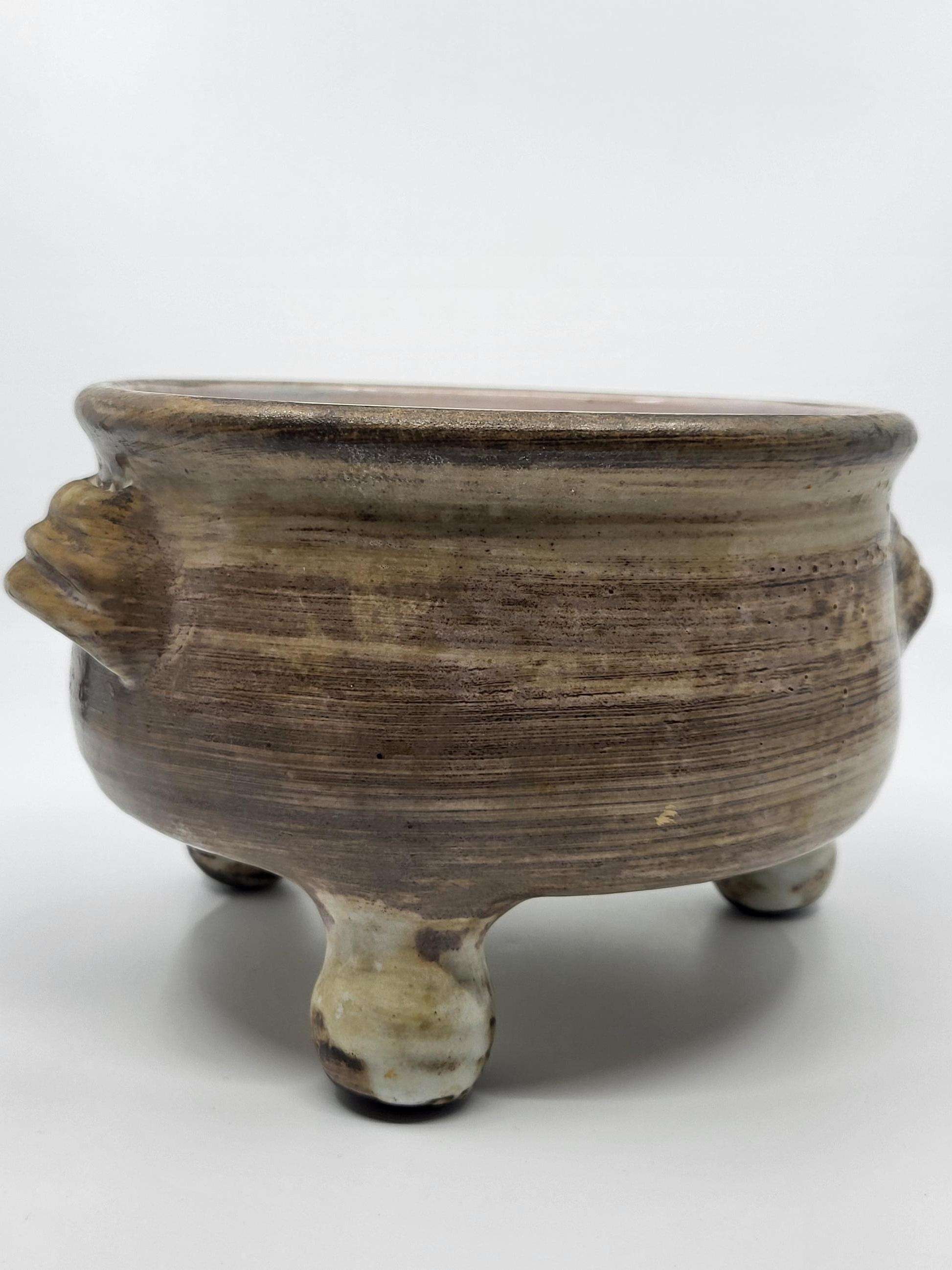 Vide poche tripode Jacques Pouchain Atelier Dieulefit, céramique Francaise 1960 Cerámico en venta