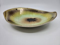 West German Pottery Vide Poche, Ceramic Decorative Dish, Circa 1960