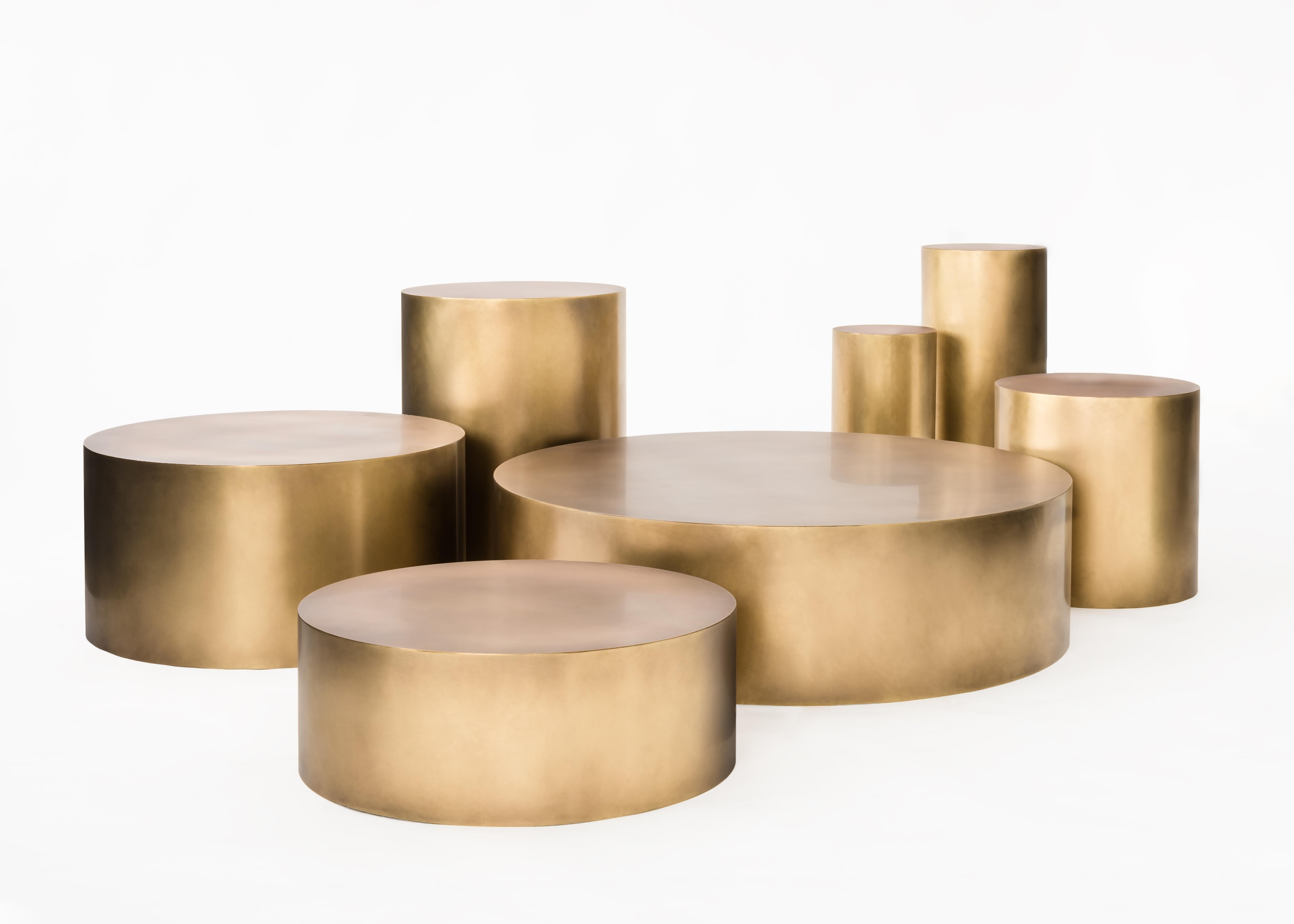 Pricing is for the set of 7 as shown but each table can be sold individually.

Mushroom City mixes ‘70s glamour with contemporary simplicity to create a table system with high style in limitless variations. A creative alternative to the