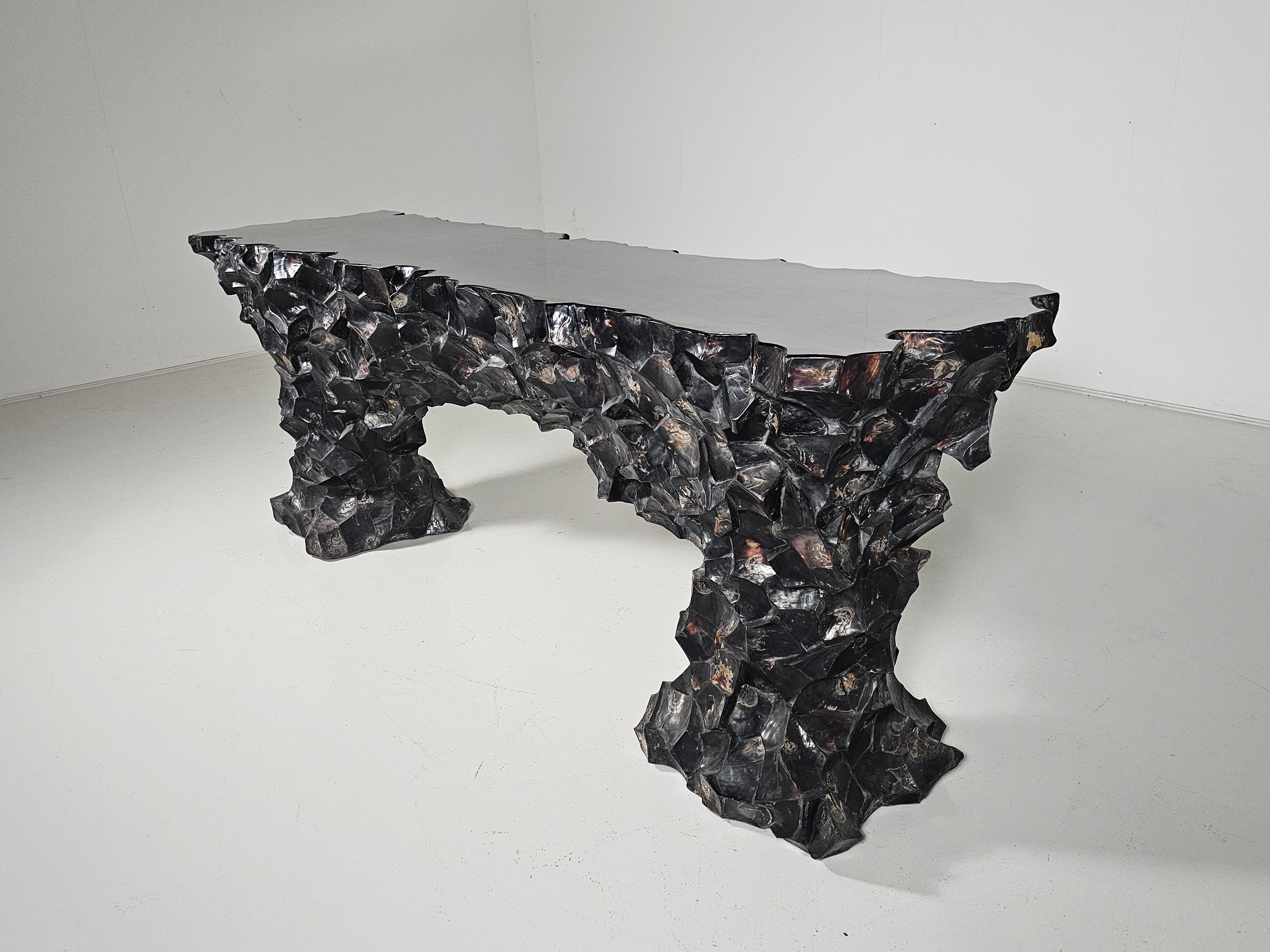 Brutalist Videre Licet Shell Console by Daniele Albright and Stefan Lawrence, 2017 For Sale