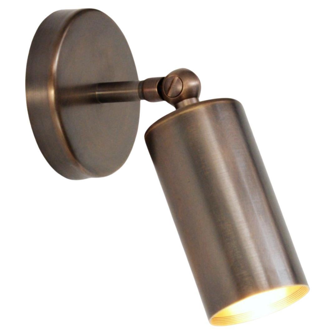 Videre Modern Wall Light in Brushed Bronze, Made in Britain