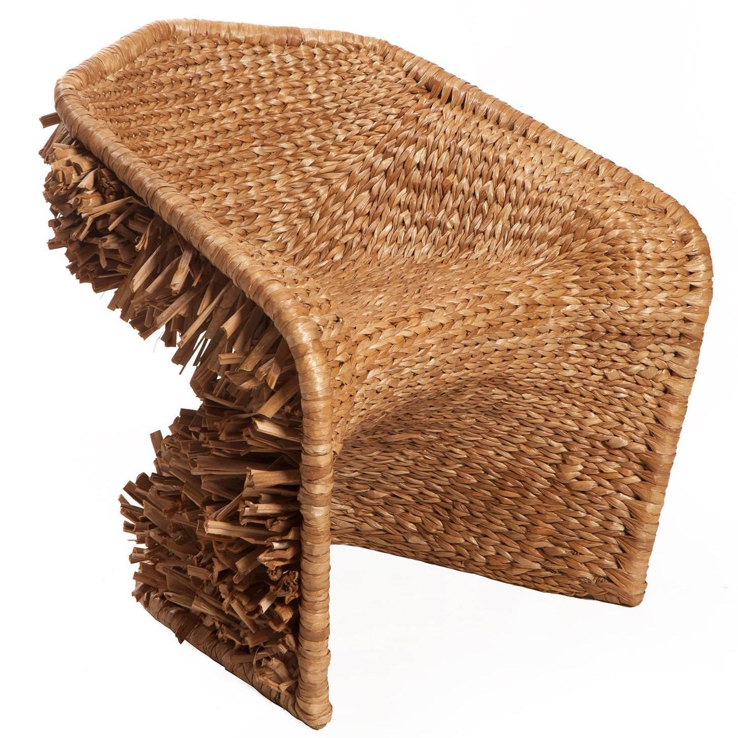 Easychair Vidigal Brazilian Contemporary Handwoven Natural Fiber by Lattoog