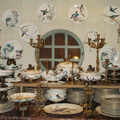 Vieillard Bordeaux Service "Grands Oiseaux" Apparat, Universal exhibition 1878