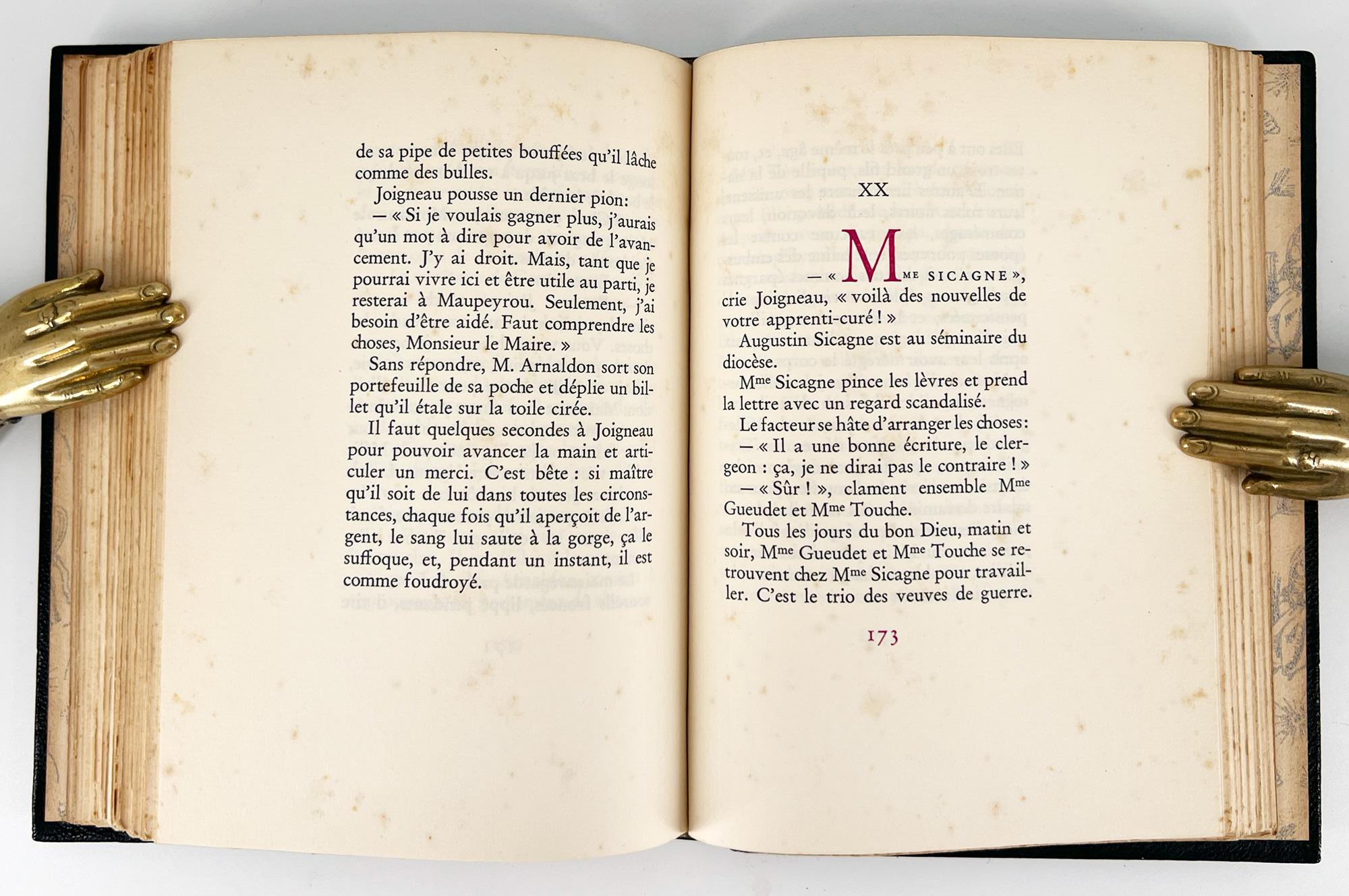 Leather Vieille France by Roger Martin DuGard - Art Deco Binding - Henri Matisse cover For Sale