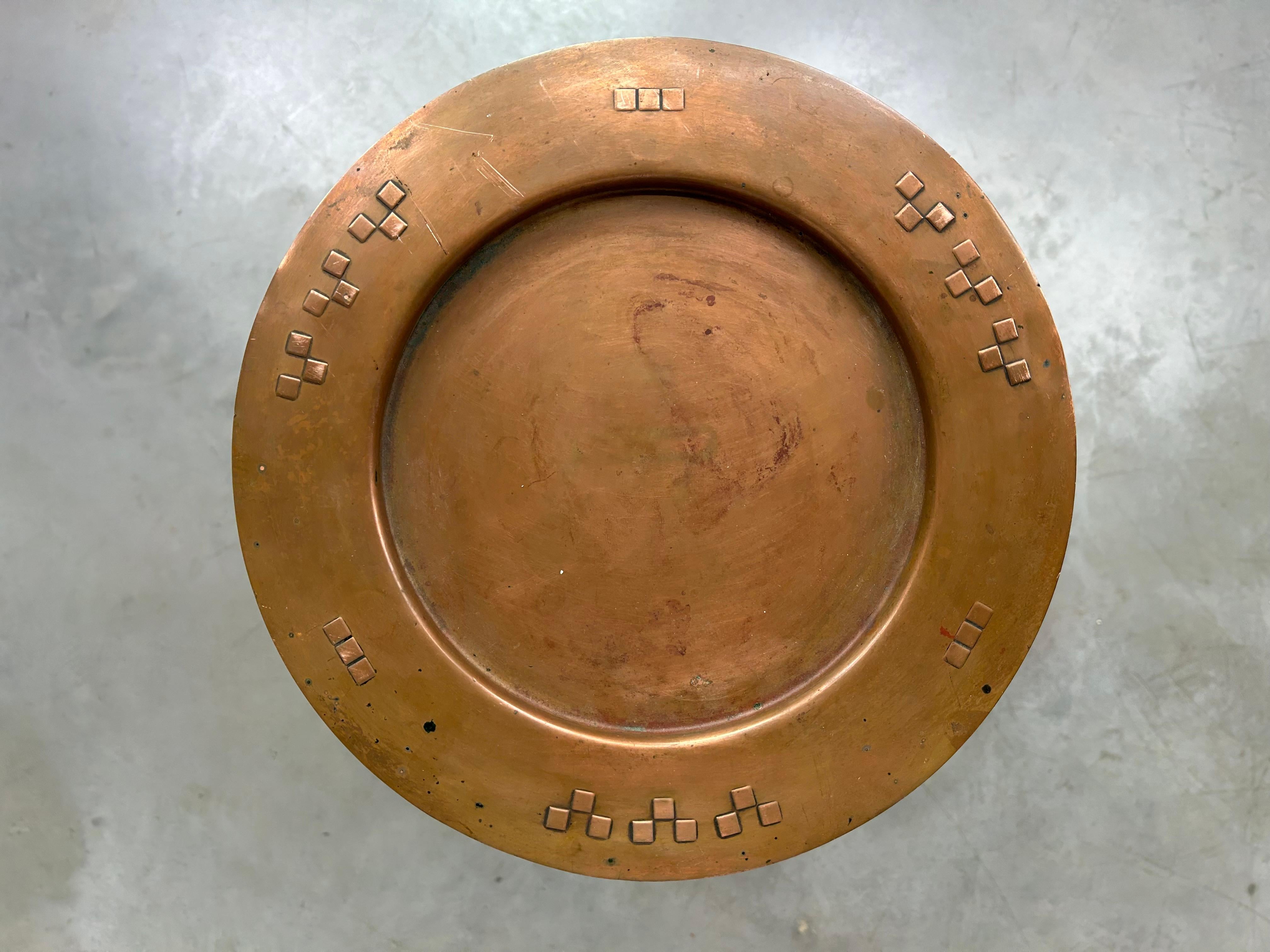 Autrichien Table d'appoint en laiton de la sécession viennoise de Josef Hoffmann en vente
