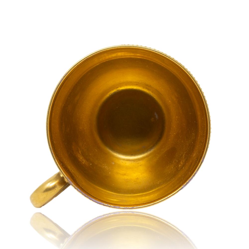Tazza e piattino in porcellana viennese del XIX secolo in vendita 9