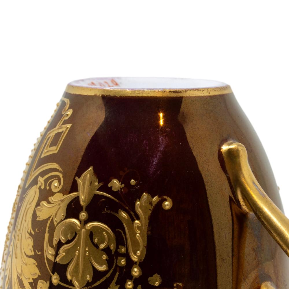 Tazza e piattino in porcellana viennese del XIX secolo in vendita 11