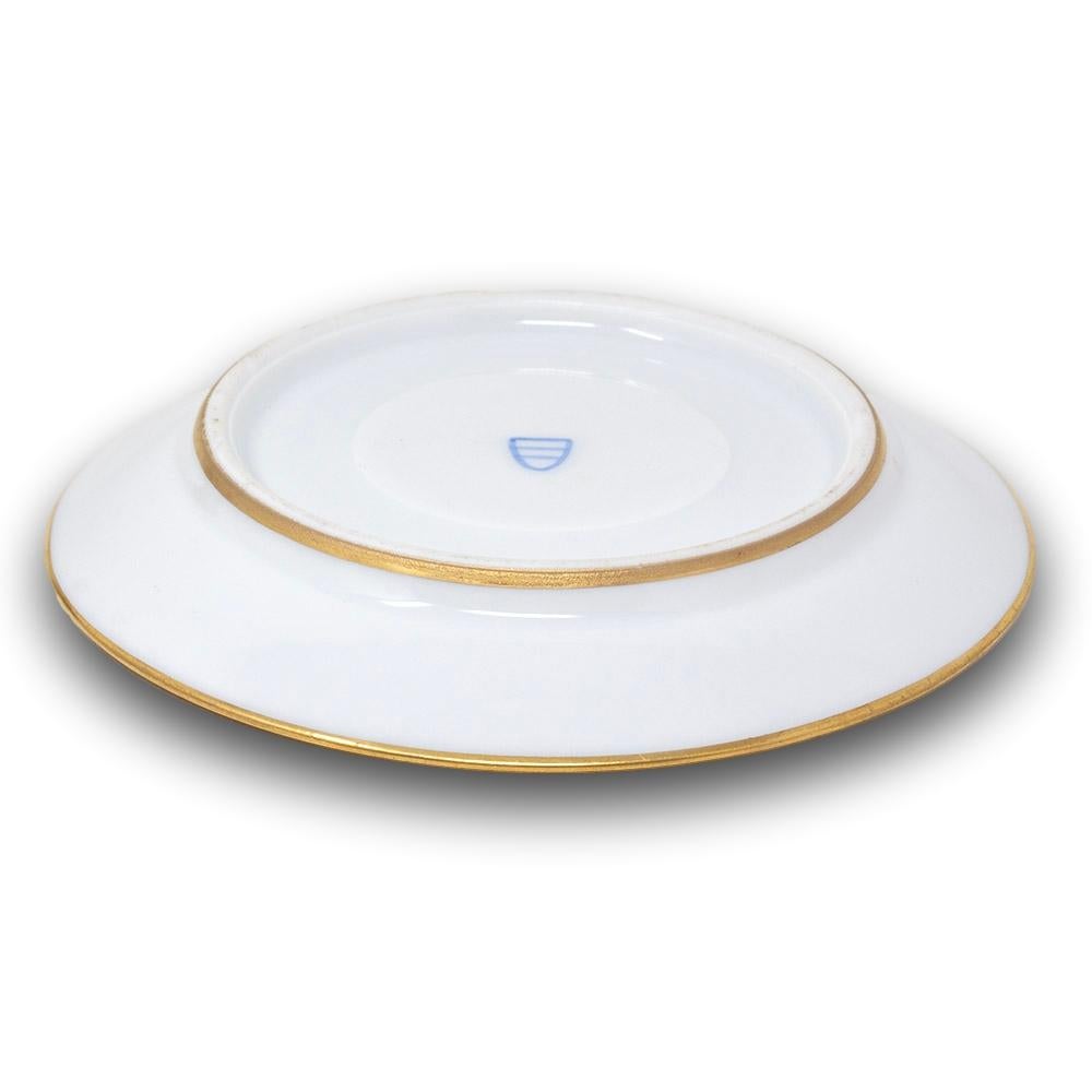 Tazza e piattino in porcellana viennese del XIX secolo in vendita 2