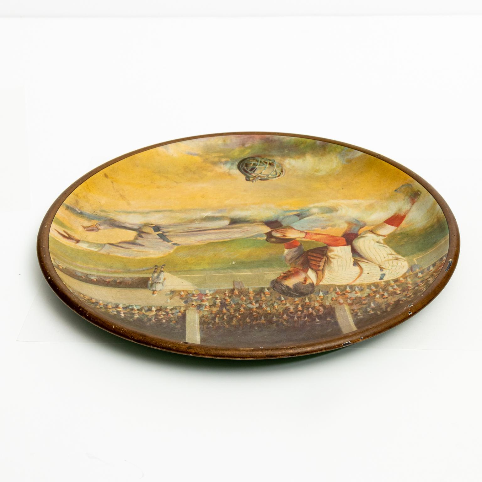American Vienna Art Tin Plate Baseball For Sale