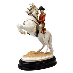 Vintage Vienna Augarten Horse Courbette Spanish Riding School, Albin Döbrich Model, 1595