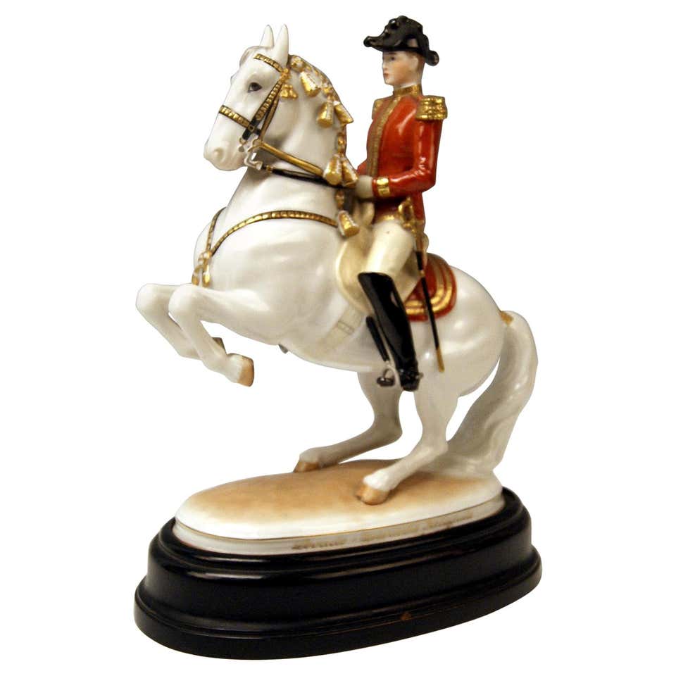Figurine Cheval Lipizzan Augarten Vienna « Pirouette École D'Équitation Figurine Cheval Lipizzan Augarten Vienna « Pirouette École D'Équitation