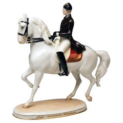 Vienne Augarten Horse Trab Albin Doebrich Model 1592 École d'équitation espagnole