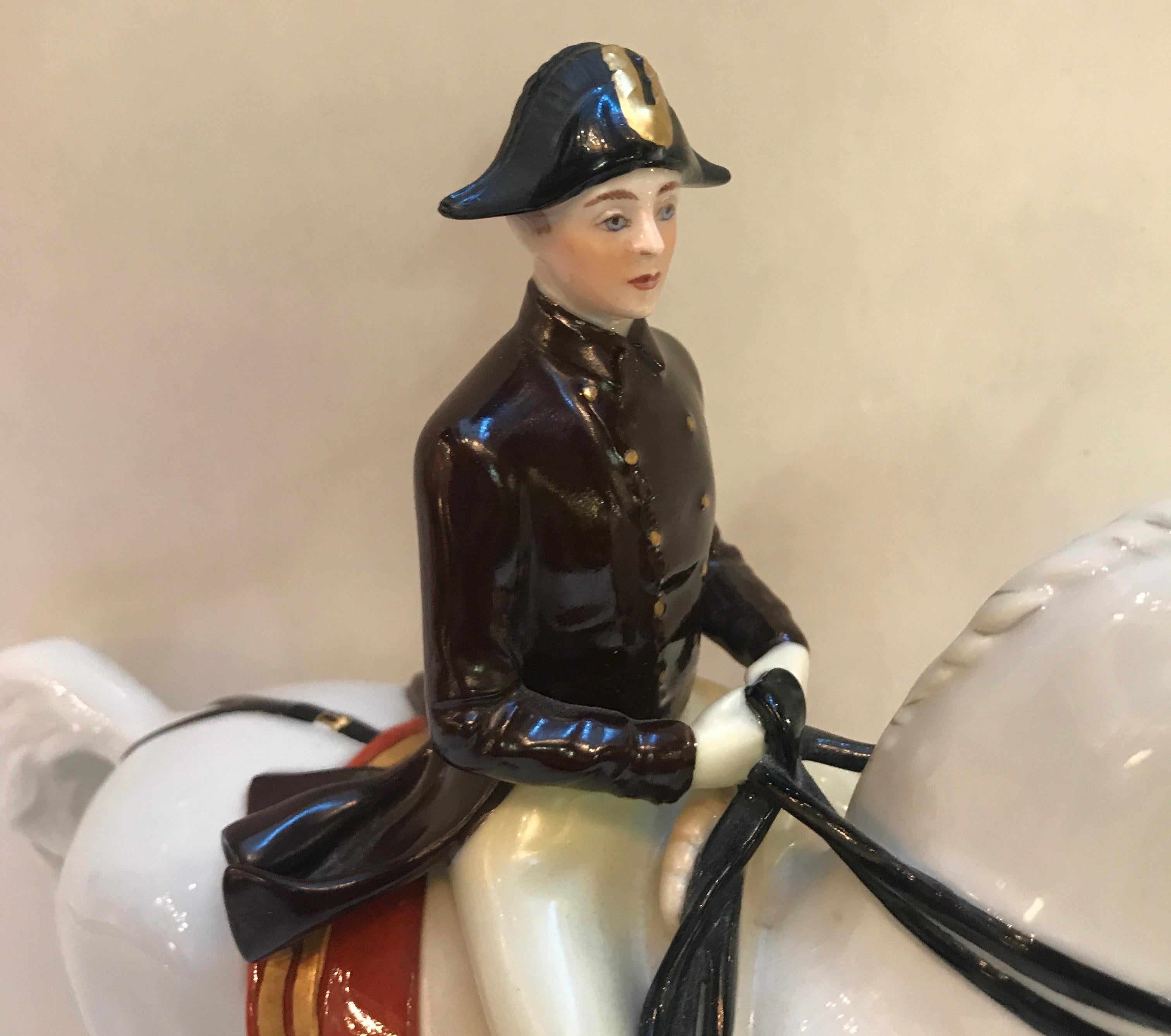 Austrian Vienna Augarten Piaffe Spanish Riding School Porcelain Horse