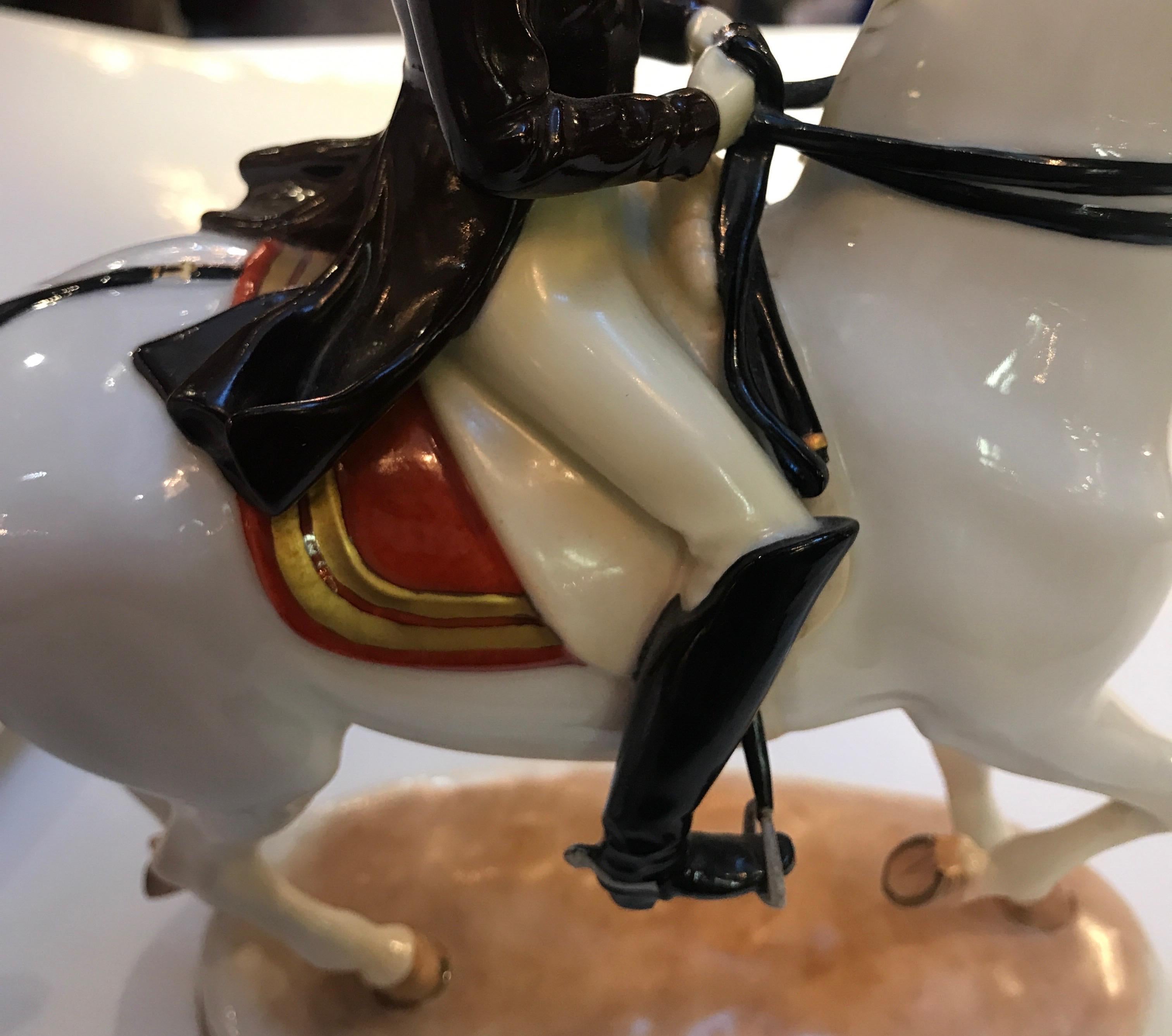 Vienna Augarten Piaffe Spanish Riding School Porcelain Horse 3