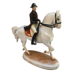 Vintage Vienna Augarten Piaffe Spanish Riding School Porcelain Horse