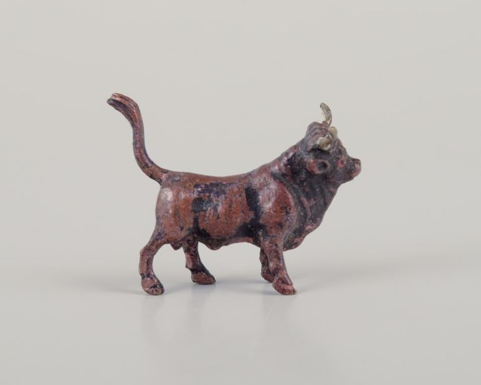 Wiener Bronze, Stier, hochwertige Bronzefigur aus Wiener Bronze. Ca. 1900er/1910er Jahre im Zustand „Hervorragend“ im Angebot in Copenhagen, DK