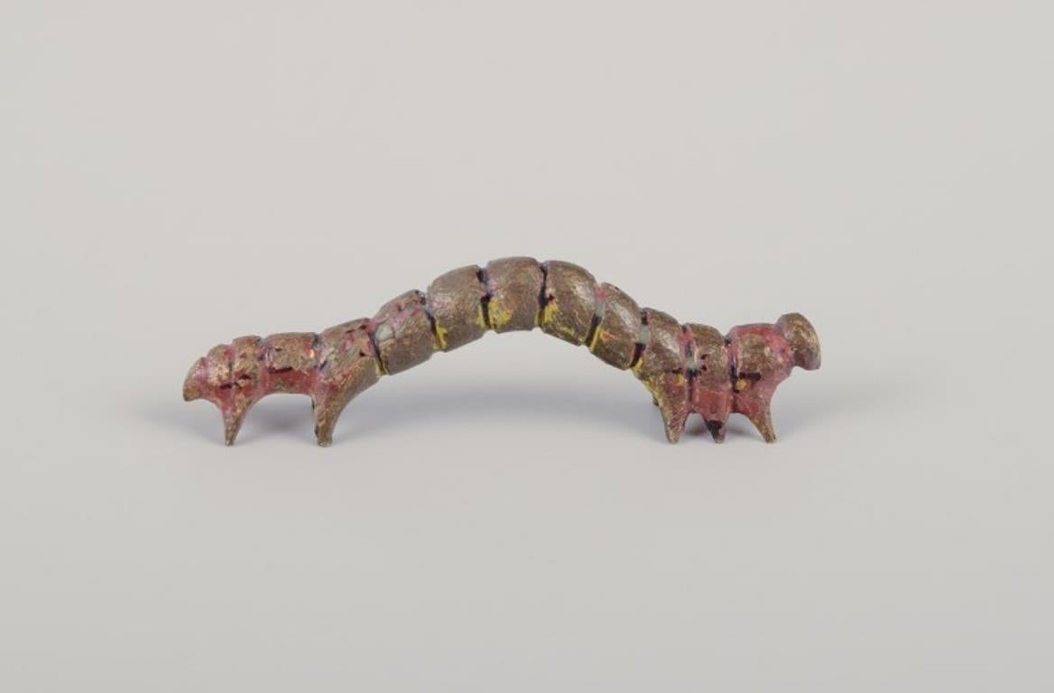 Vienna bronze, caterpillar, high-quality bronze figurine.
Presumably by Franz Bergmann.
In excellent condition with a nice patina.
Austria, circa 1900-1910s.
Dimensions: Width 31 mm x Height 8 mm.