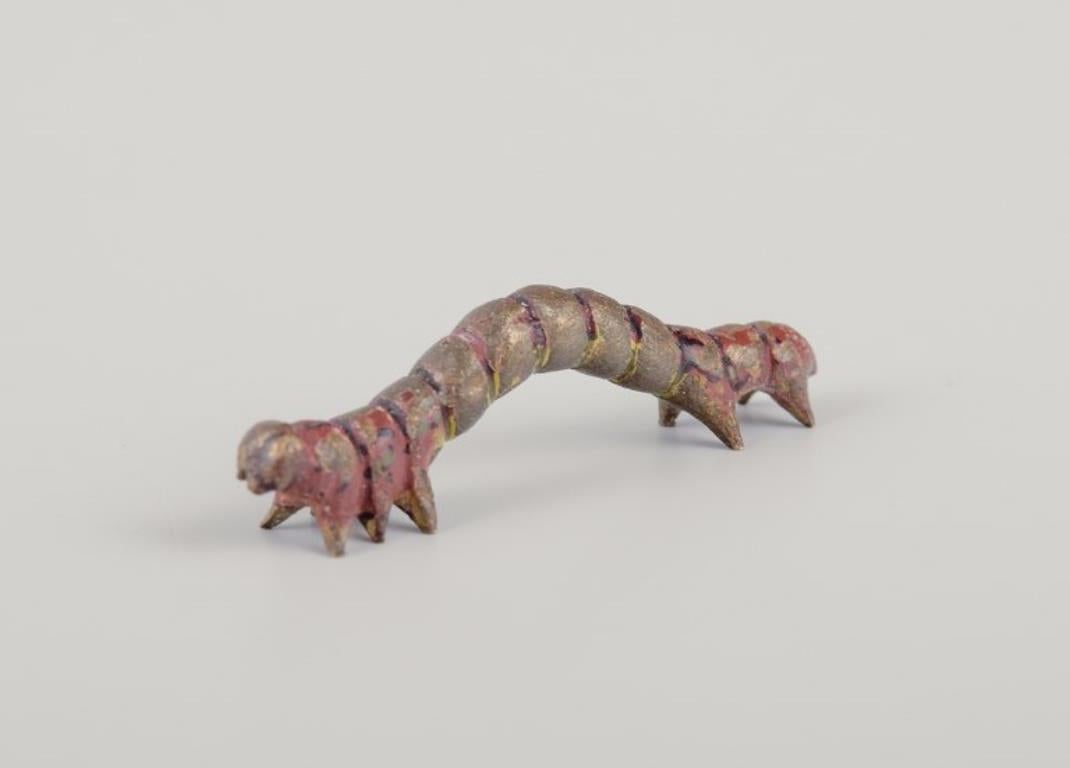 Vienna bronze, caterpillar, high-quality bronze figurine. Ca. 1900s/1910s In Excellent Condition In Copenhagen, DK