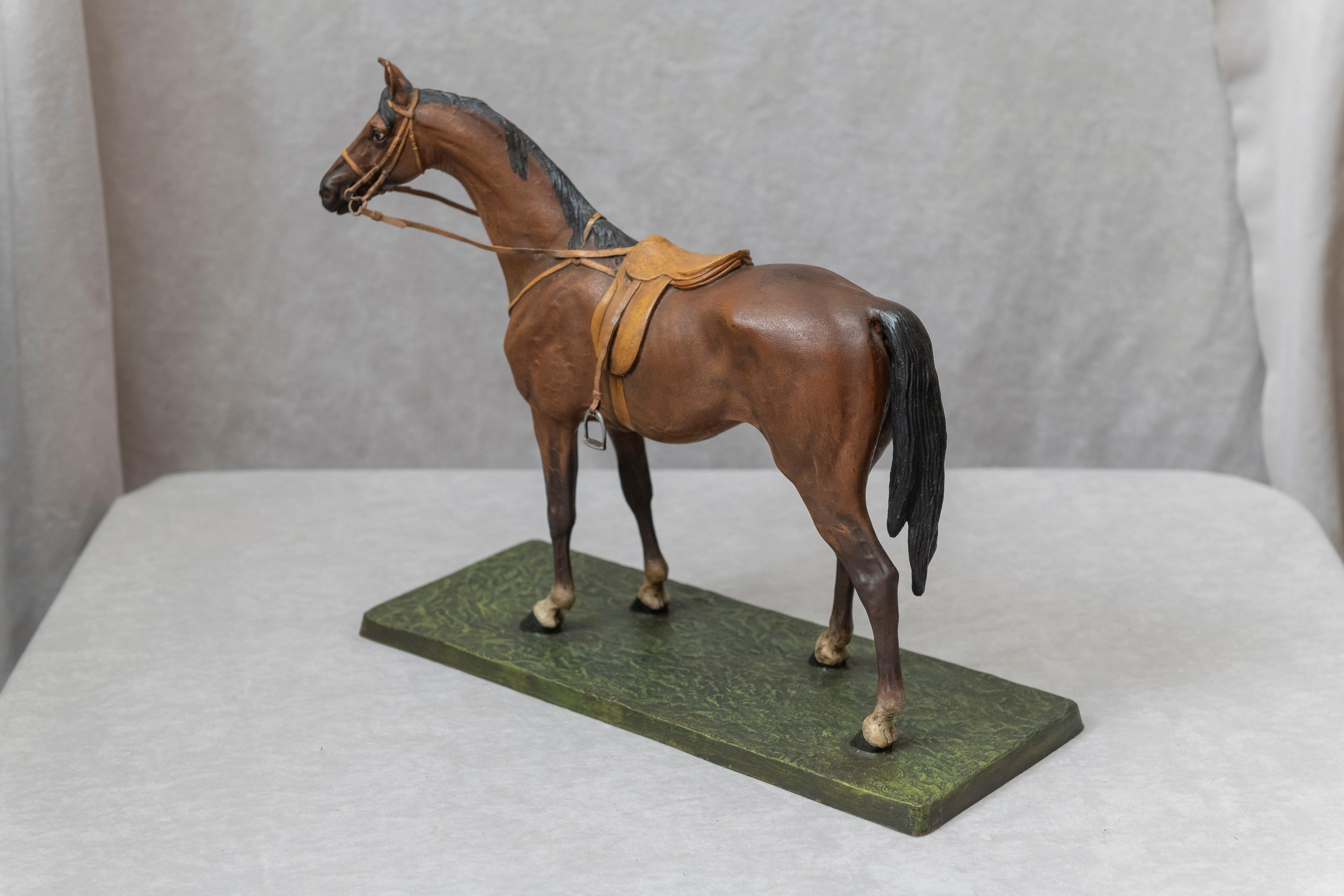 Vienna Bronze Cold Painted Horse, Signed Kauba, circa 1900 2