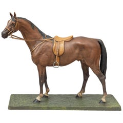 Vienna Bronze Cold Painted Horse, Signed Kauba, circa 1900