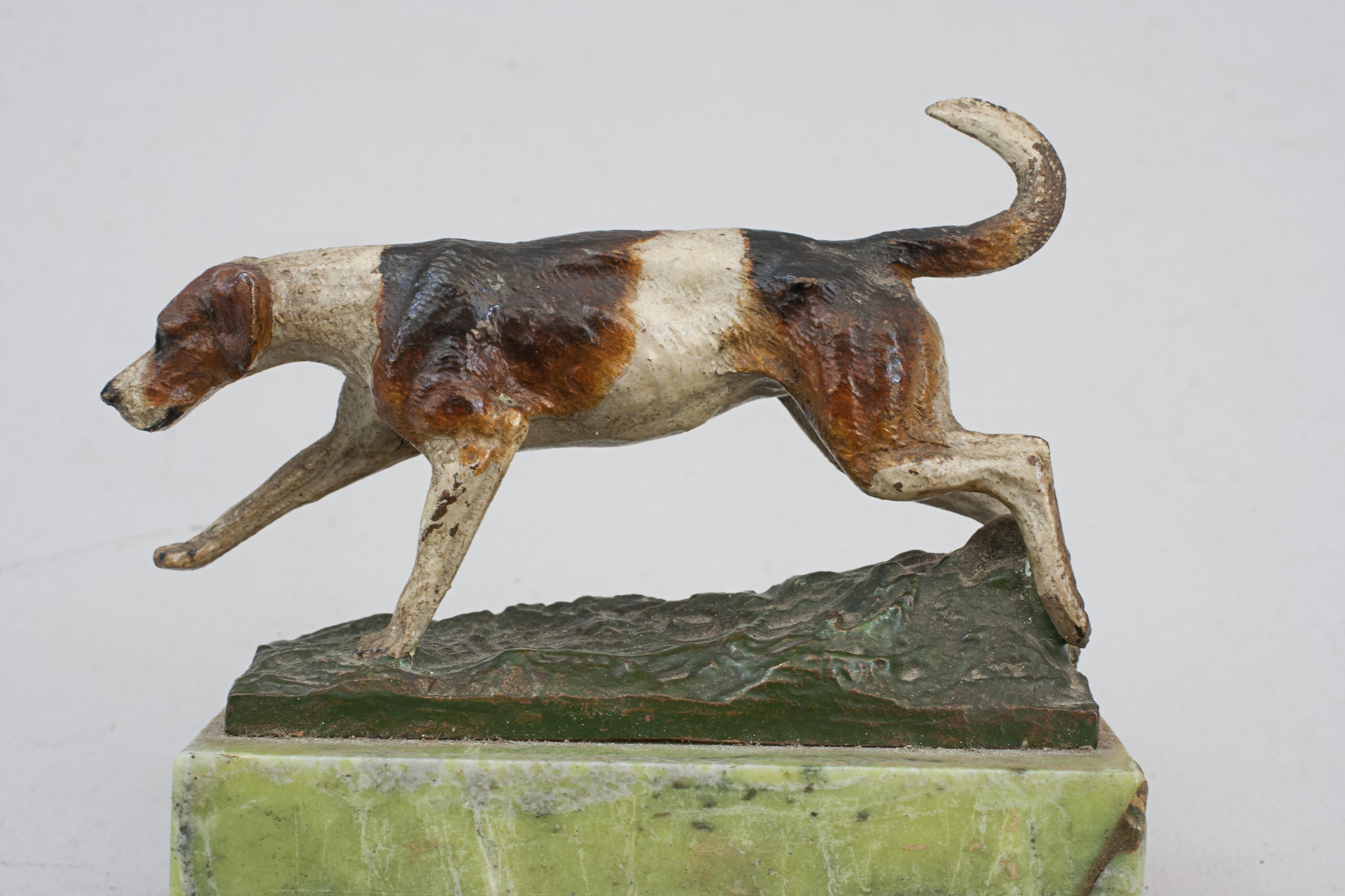 20th Century Vienna Bronze, Fox Hound, Fox Hunting. For Sale