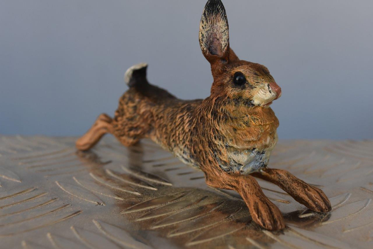 antique bronze hare