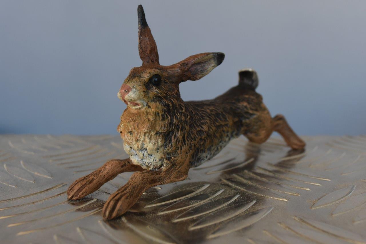 Austrian Vienna Bronze Hare, circa 1900 For Sale
