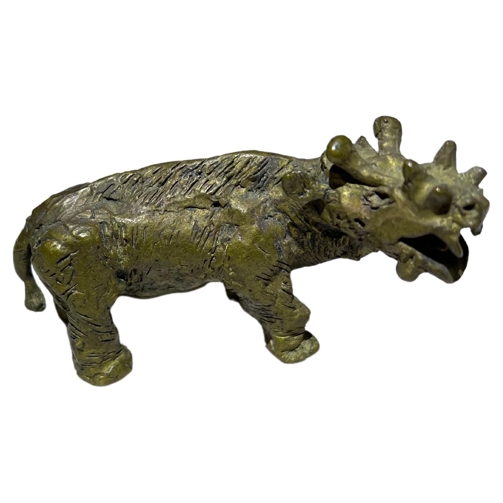 Vienna Bronze Hippopotamus, Attributed to Bergmann Foundry