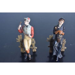Vienna Bronze Late 19th Century Jockey Couple