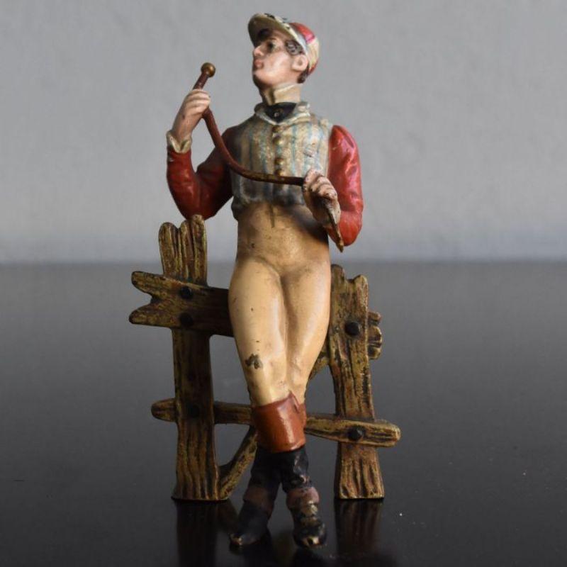 Vienna Bronze Late 19th Century Jockey Couple In Good Condition For Sale In Marseille, FR
