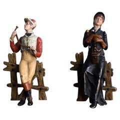 Bronze viennois de la fin du 19ème siècle Jockey Couple