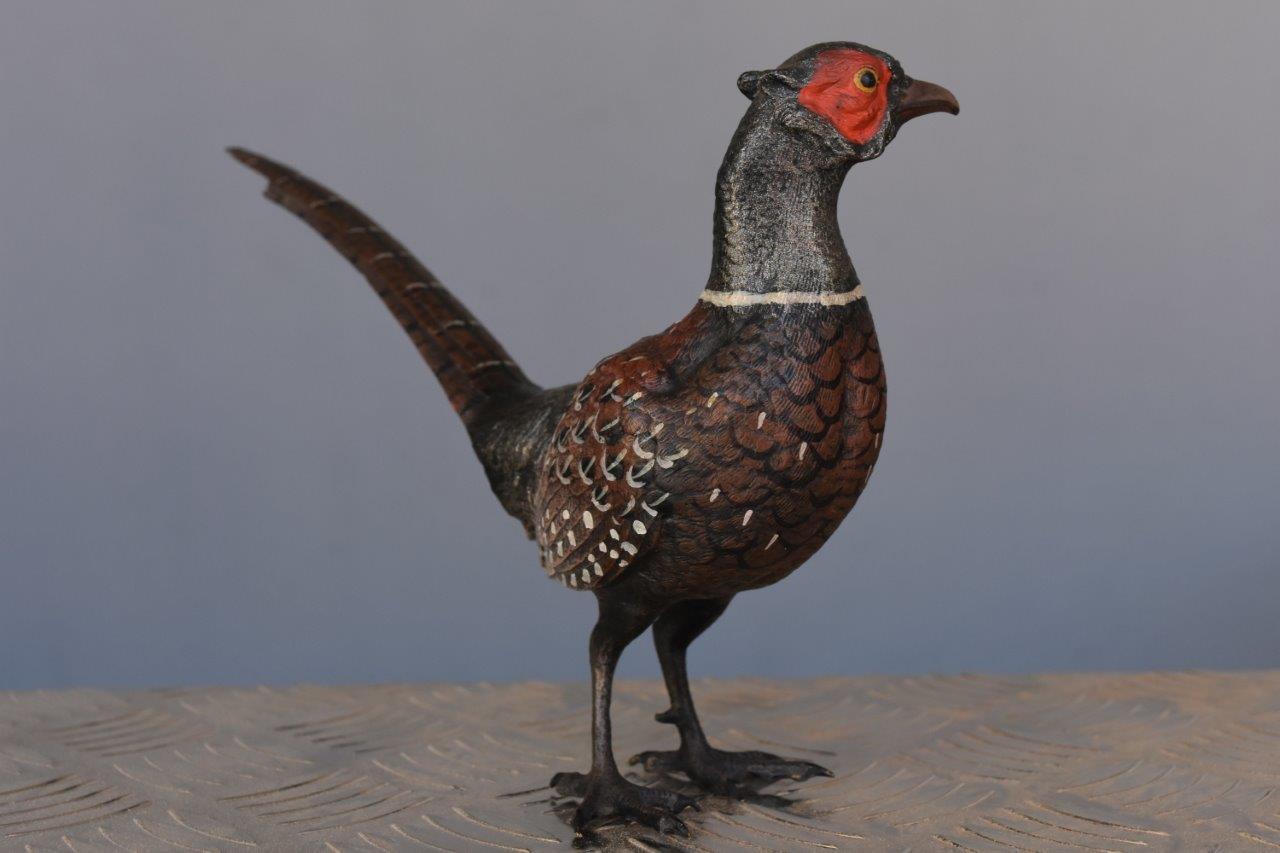 Vienna bronze pheasant, circa 1900.