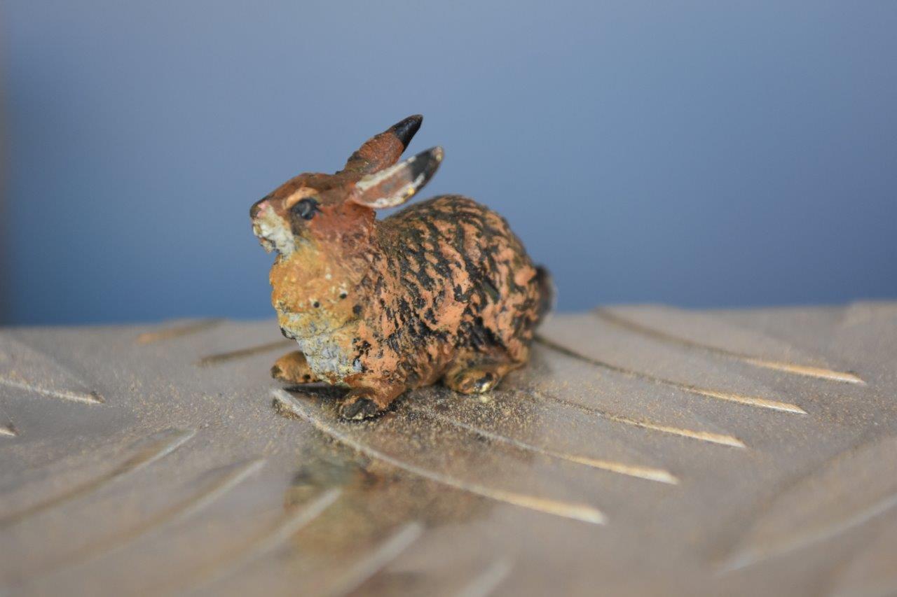 Vienna bronze rabbit, circa 1900.