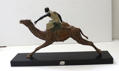 "Vienna Bronze" Style Sculpture of a Camel and Rider