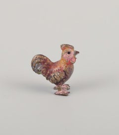 Vienna bronze, three high-quality bronze figurines. Duck, chicken, and bat.