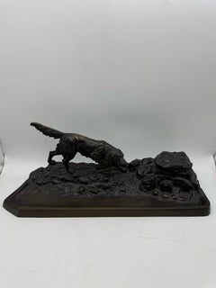 Vienna Bronze Writing Set Inkwell 1900 Dog F. Klar