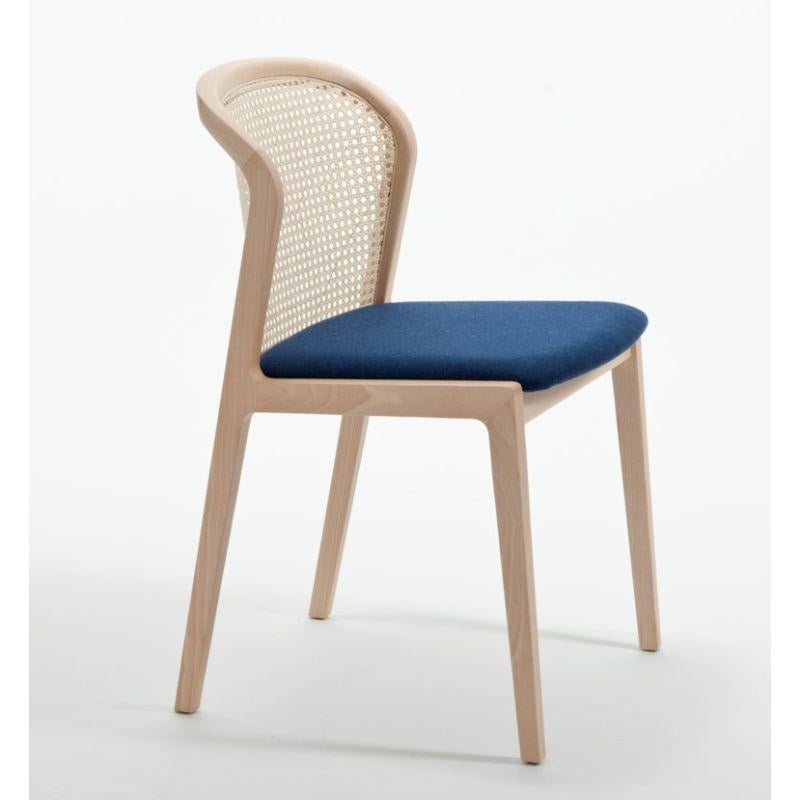 Modern Vienna Chair, Beech Wood, Blue by Colé Italia For Sale