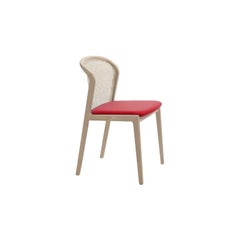 Chaise Vienna, Bee Wood, Rouge par Colé Italia