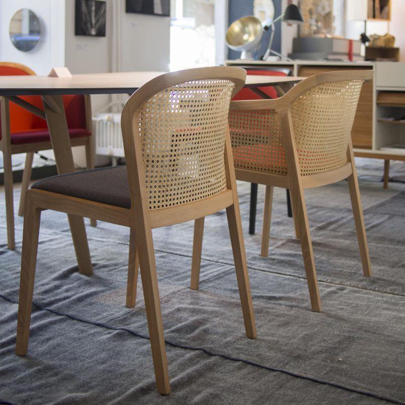 Silla Viena, madera de haya natural, contorno de lana nord beige by Colé Italia en venta 9