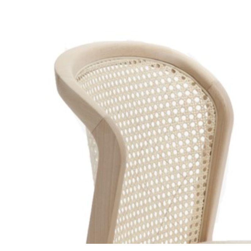 Silla Viena, madera de haya natural, contorno de lana nord beige by Colé Italia Italiano en venta