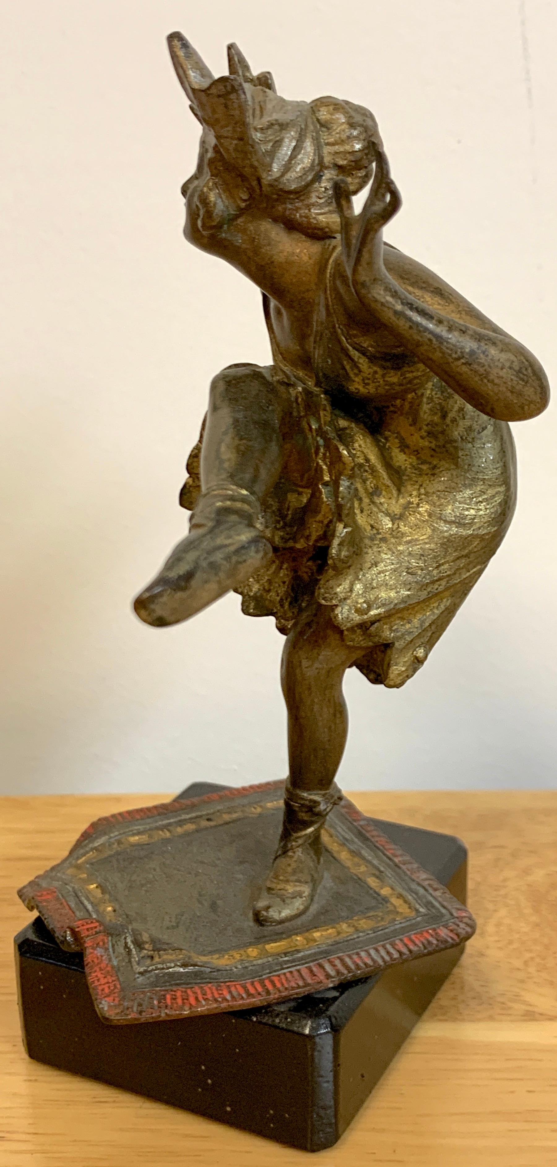 Vienna Cold Painted Bronze Dancing Flapper, Attributed to Bergman For Sale 1