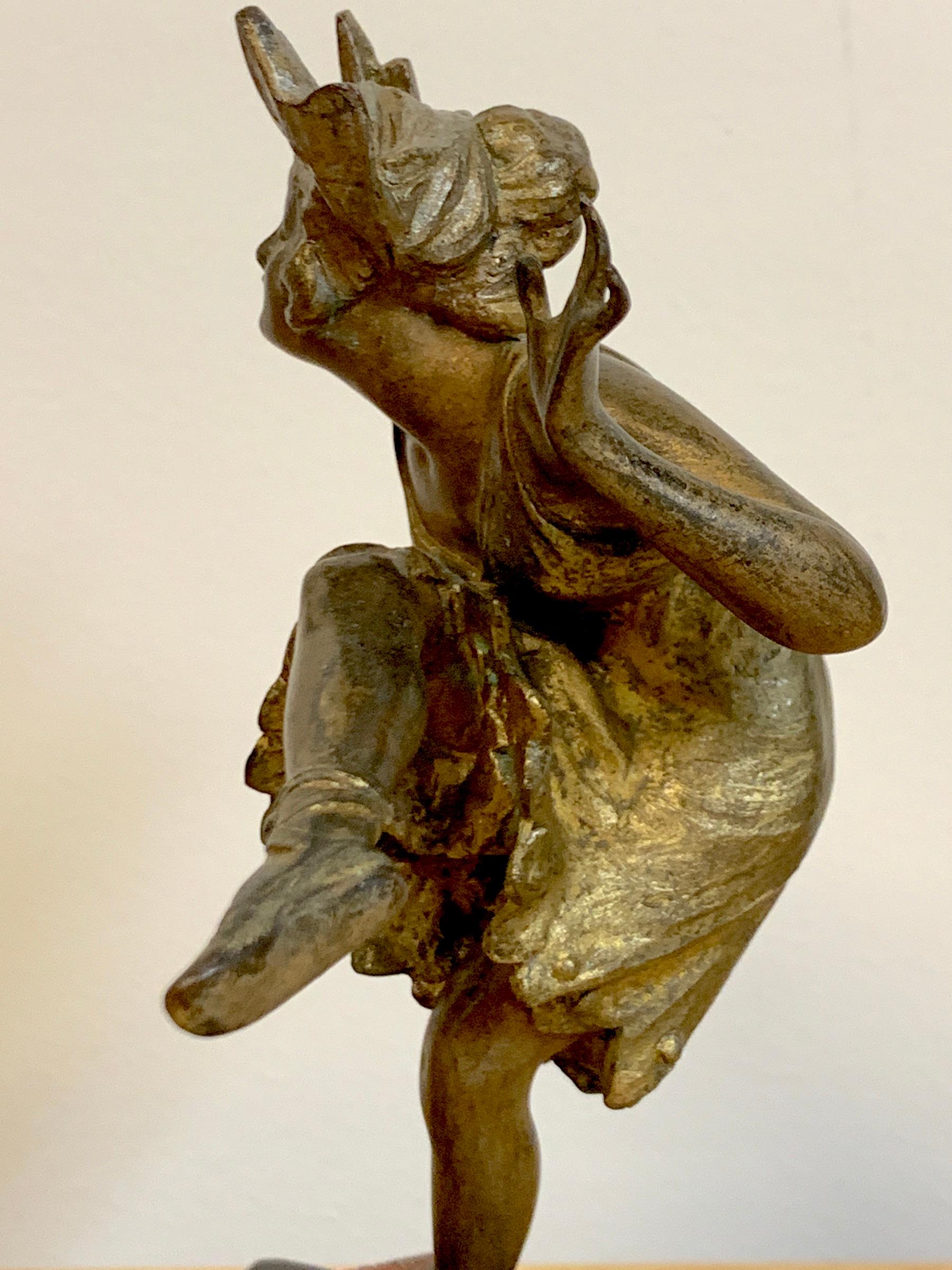 Vienna Cold Painted Bronze Dancing Flapper, Attributed to Bergman For Sale 2