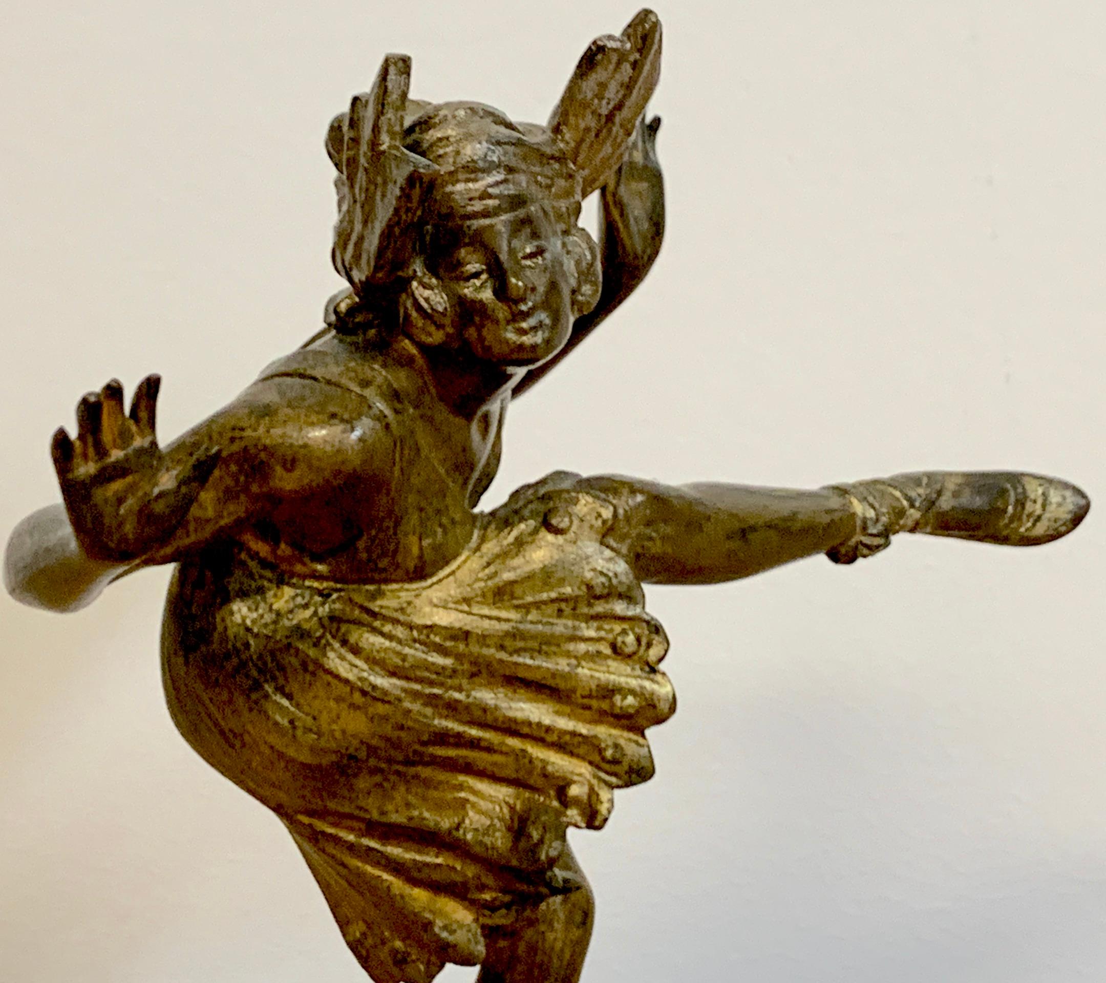 Wiener Kalt bemalter Bronze-Tanzflapper, Bergman zugeschrieben (Kaltmalerei) im Angebot