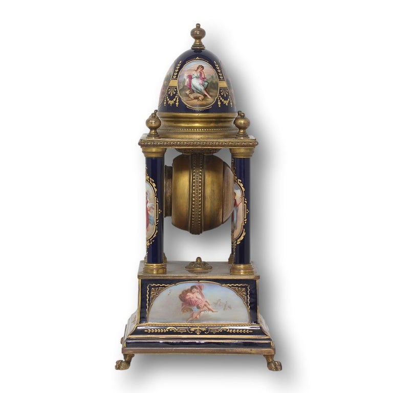 Vienna Column Clock Franz Dorfl Studio and Lenzkirch For Sale at 1stDibs