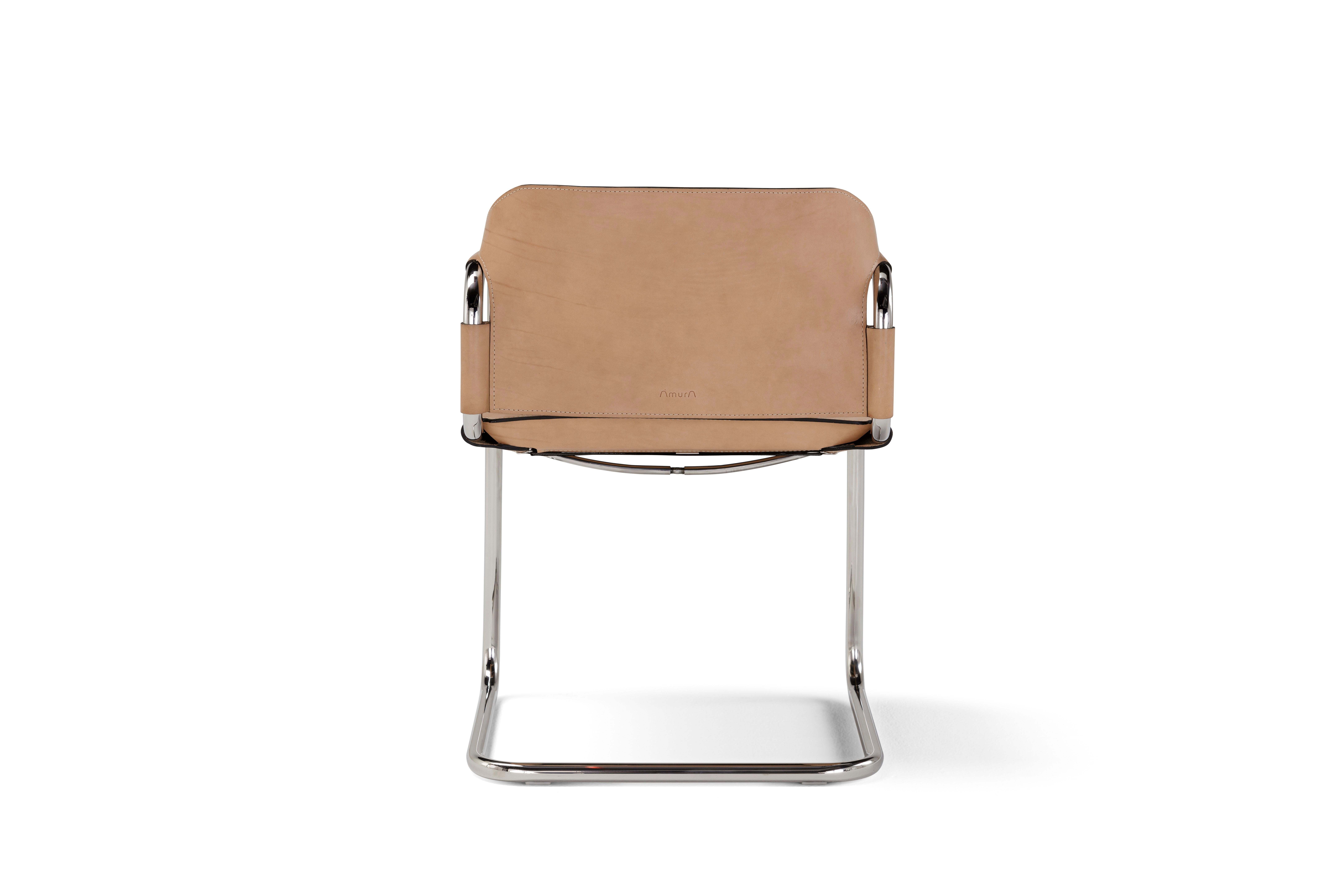 Wiener Cuoio-Stuhl von Amura Lab (Italienisch) im Angebot